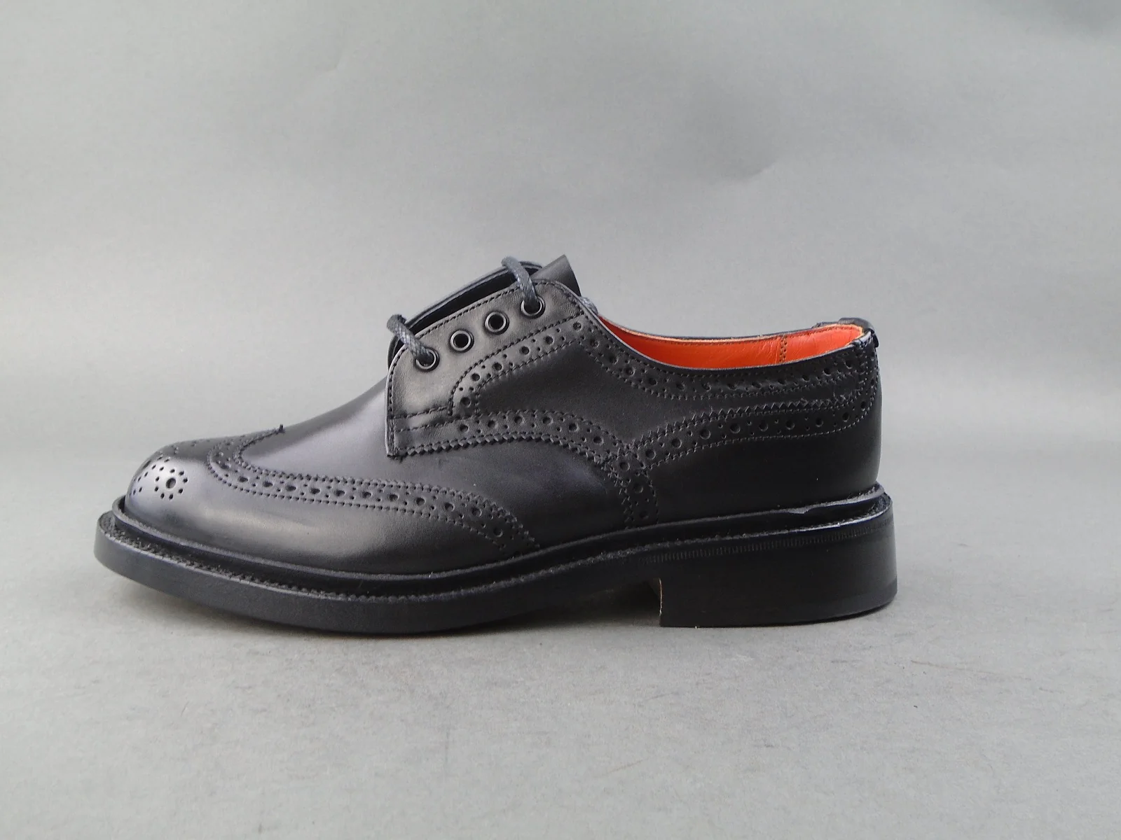 Anne Ladies Brogue Shoe - Black Calf - Image 3