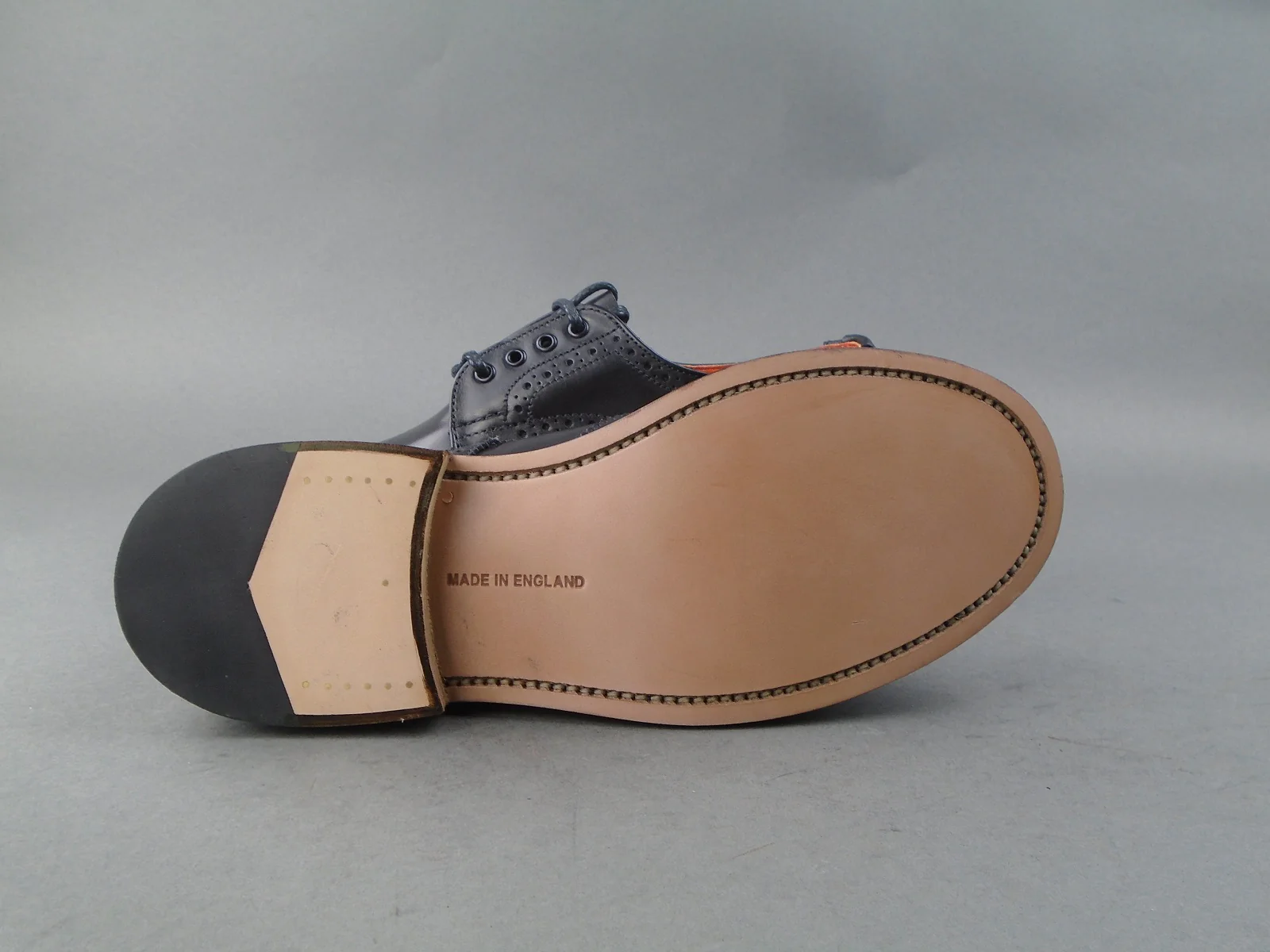 Anne Ladies Brogue Shoe - Black Calf - Image 4