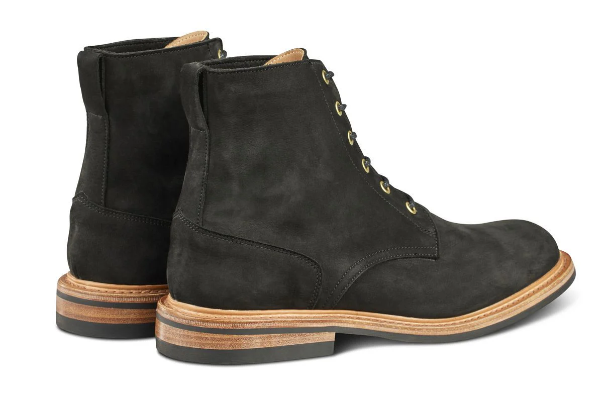 Bernwood Logger Boot - Black Hydro Nubuck - Image 4