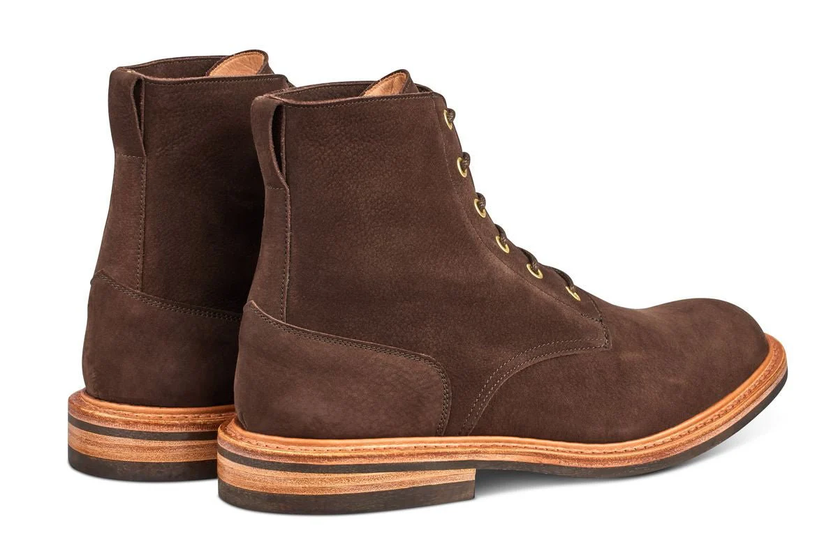 Bernwood Logger Boot - Brown Hydro Nubuck - Image 4