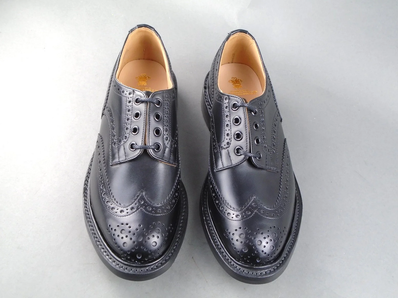Bourton Country Brogue Shoe - Black - Image 4