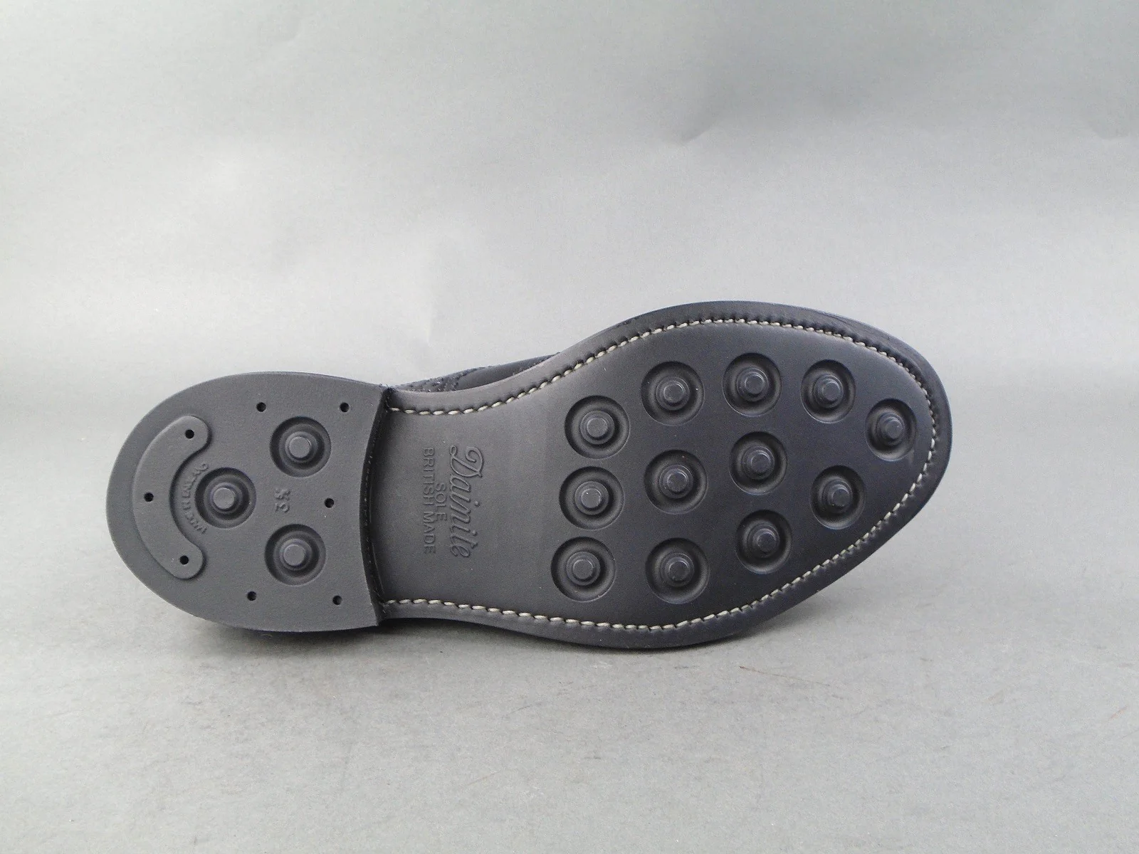 Bourton Country Brogue Shoe - Black - Image 5