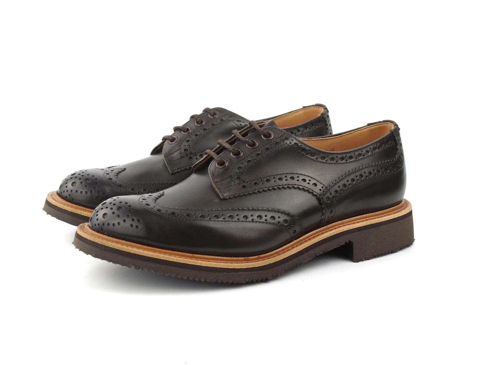 Bourton Country Brogue Shoe - Cafe Burnished - Image 3
