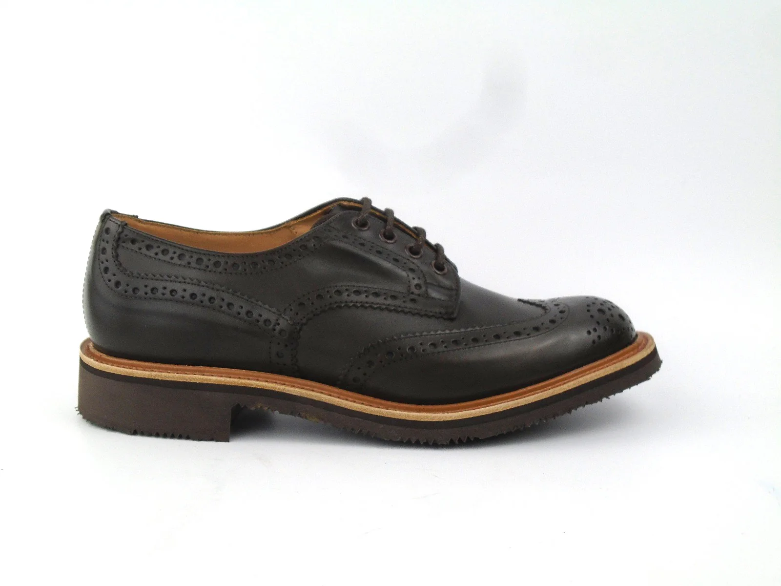 Bourton Country Brogue Shoe - Cafe Burnished - Image 4