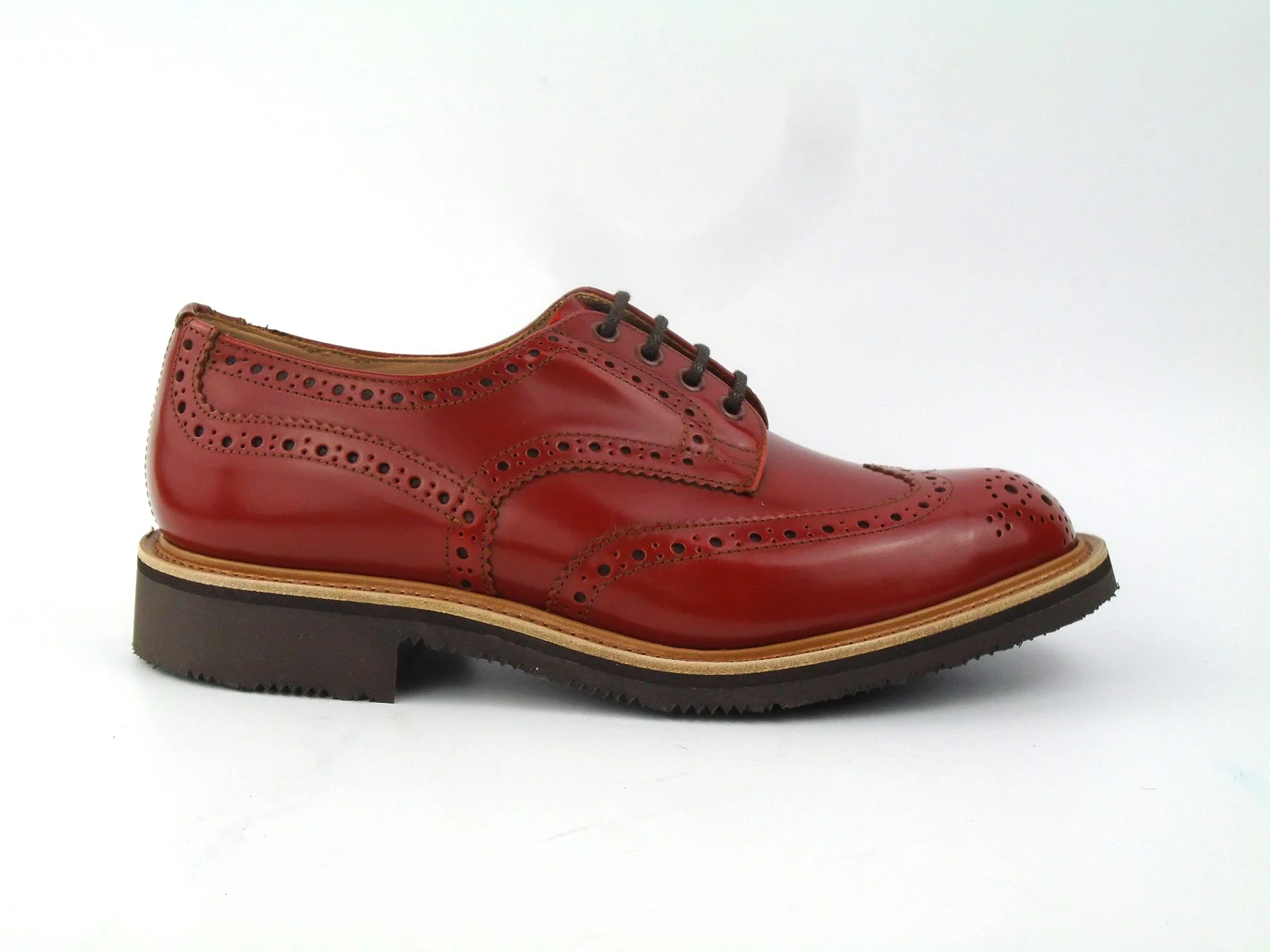 Bourton Country Brogue Shoe - Orange Bookbinder - Image 4