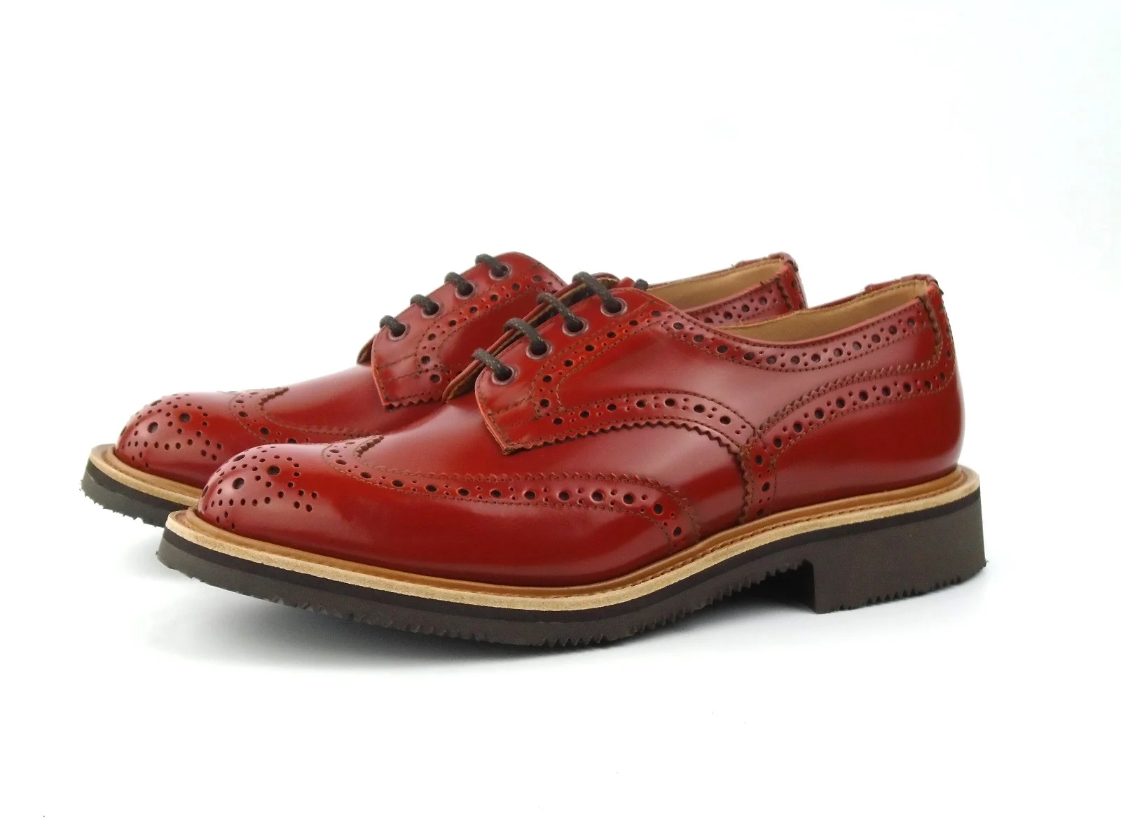 Bourton Country Brogue Shoe - Orange Bookbinder - Image 5