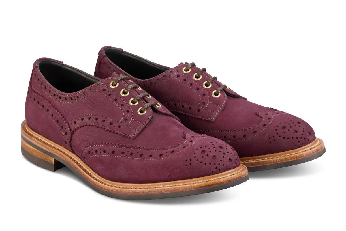 Bourton Country Shoe - Blackberry Hydro Nubuck - Image 3