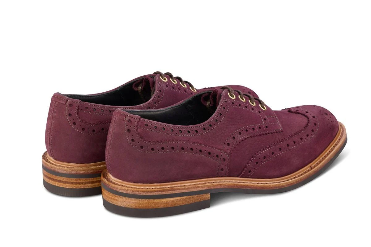 Bourton Country Shoe - Blackberry Hydro Nubuck - Image 4
