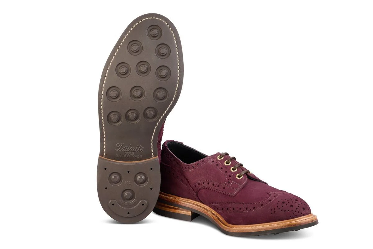 Bourton Country Shoe - Blackberry Hydro Nubuck - Image 5