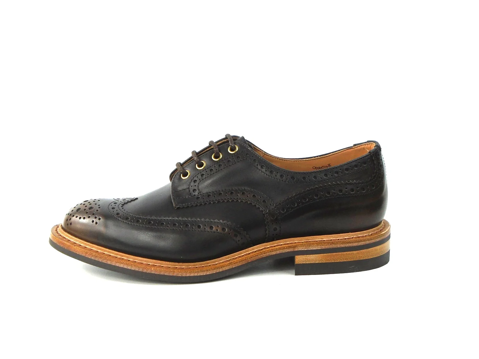 Bourton Country Shoe - Dafar Dark Brown Burnished - Image 5