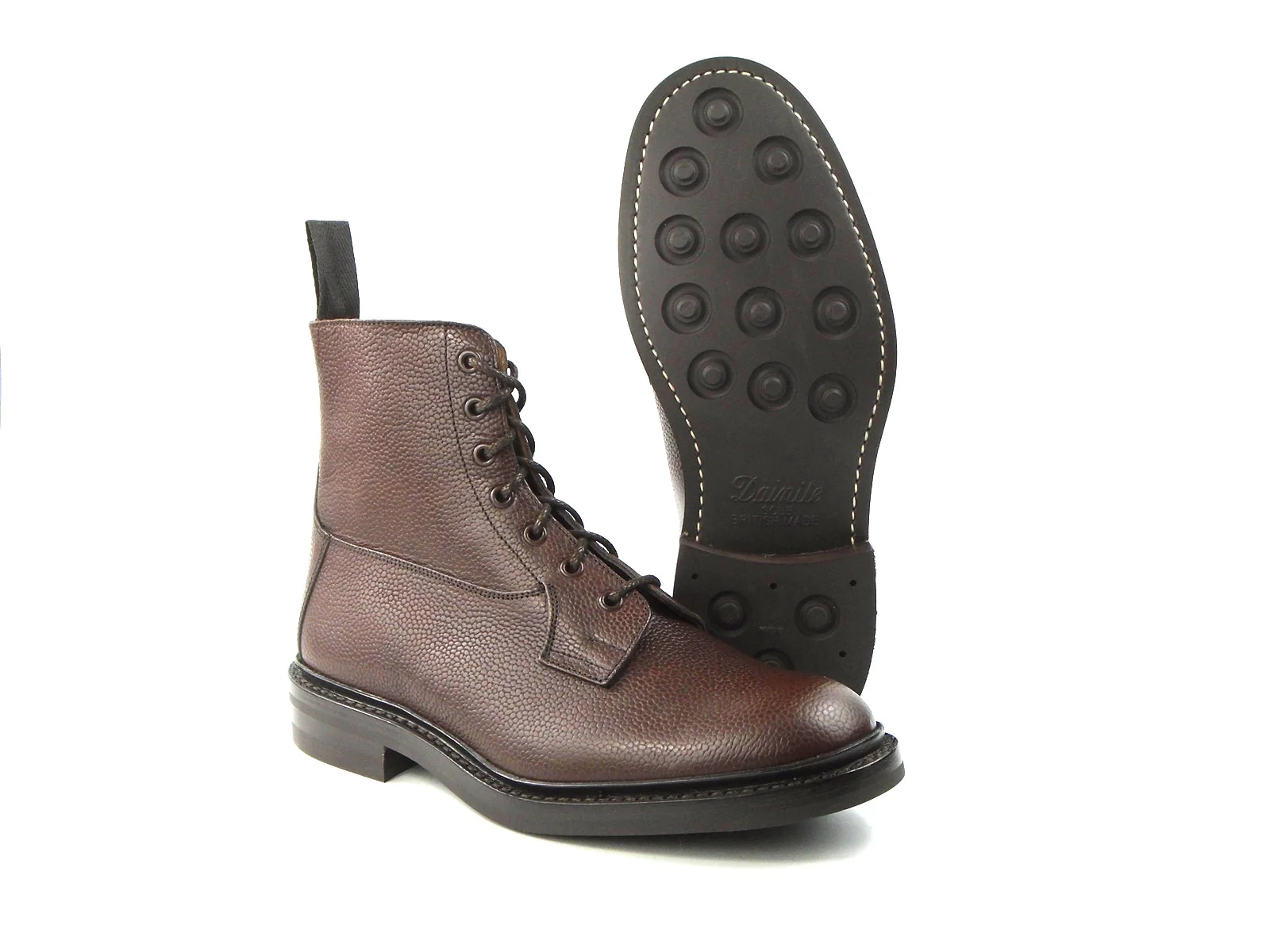 Burford Country Boot - Dark Brown Olivvia Scotch Grain - Image 6