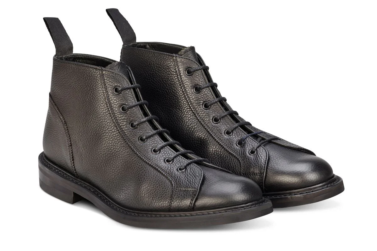 Ethan Monkey Boot - Black Olivvia Scotch Grain - Image 3
