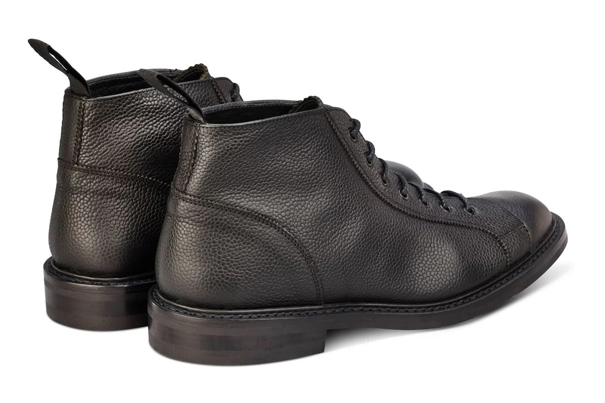 Ethan Monkey Boot - Black Olivvia Scotch Grain - Image 4