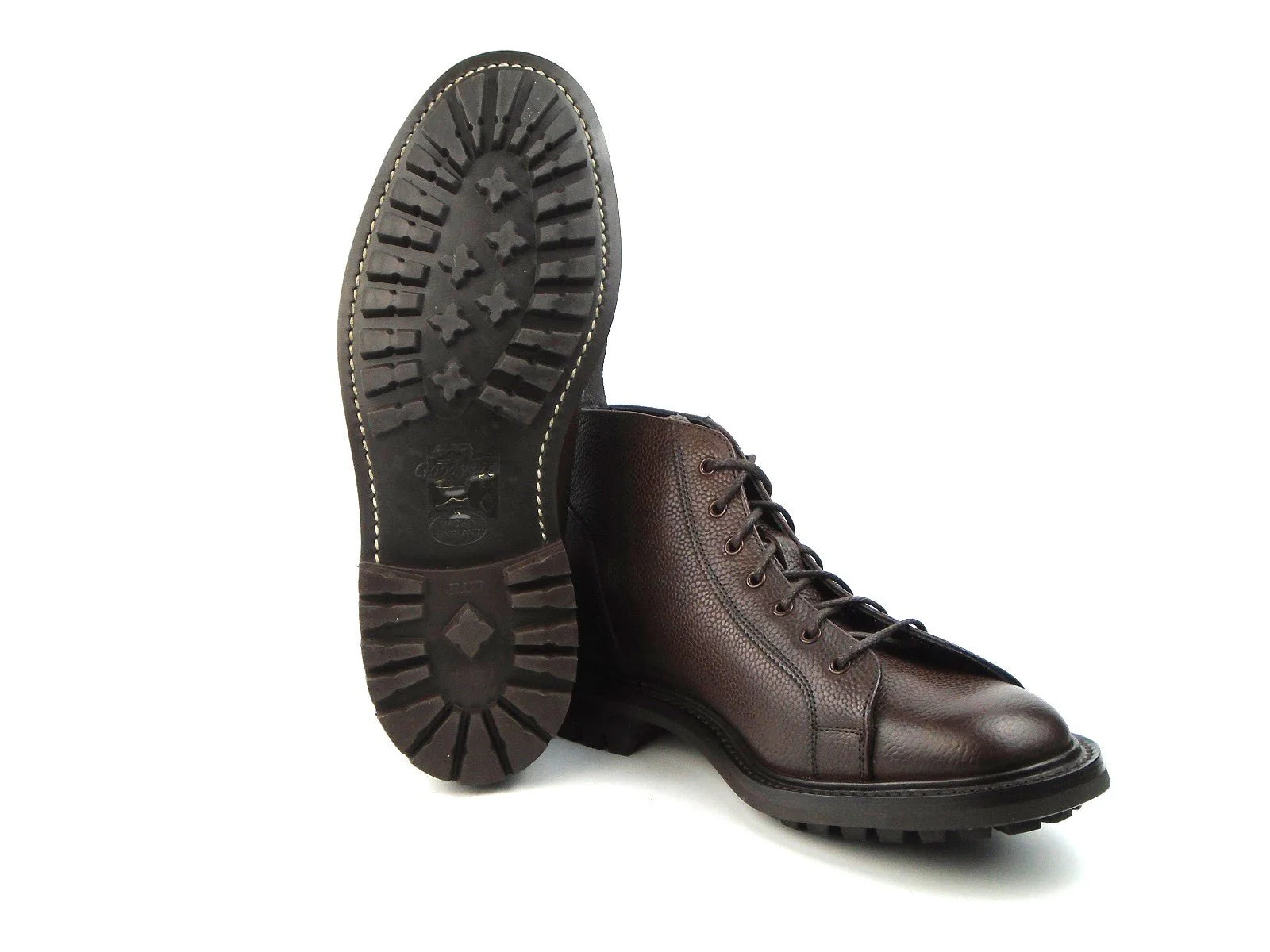 Ethan Monkey Boot - Dark Brown Olivvia Scotch Grain - Image 5