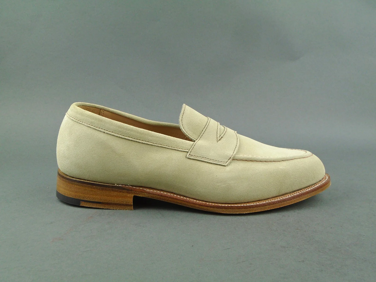 Jermyn Street Penny Loafer - Oatmeal Suede - Image 3