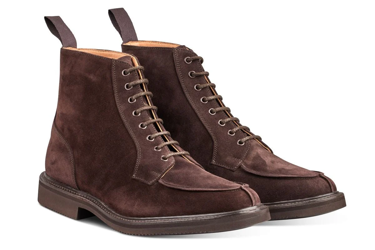 Lawrence Apron Front Derby Boot - Coffee Suede - Image 3