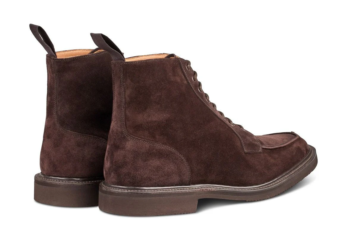 Lawrence Apron Front Derby Boot - Coffee Suede - Image 4