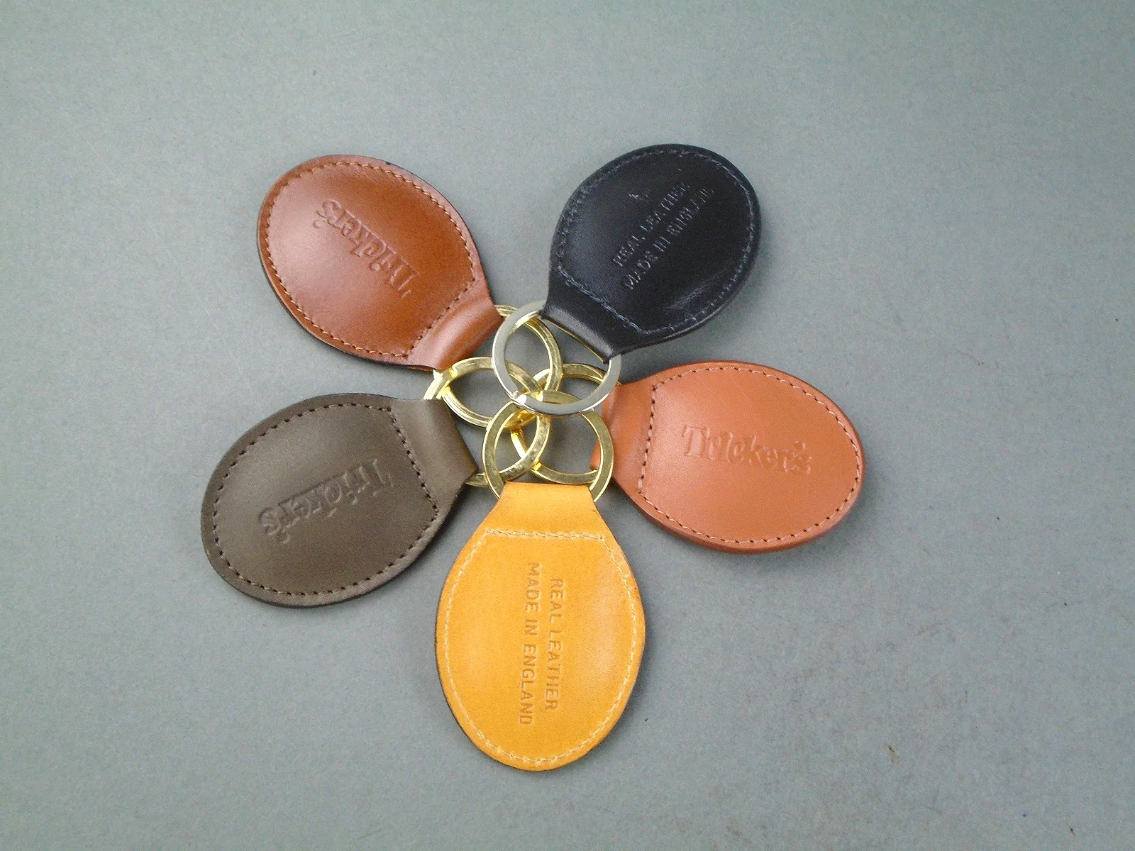 Leather Key Ring - Teardrop (style 12) - Image 7
