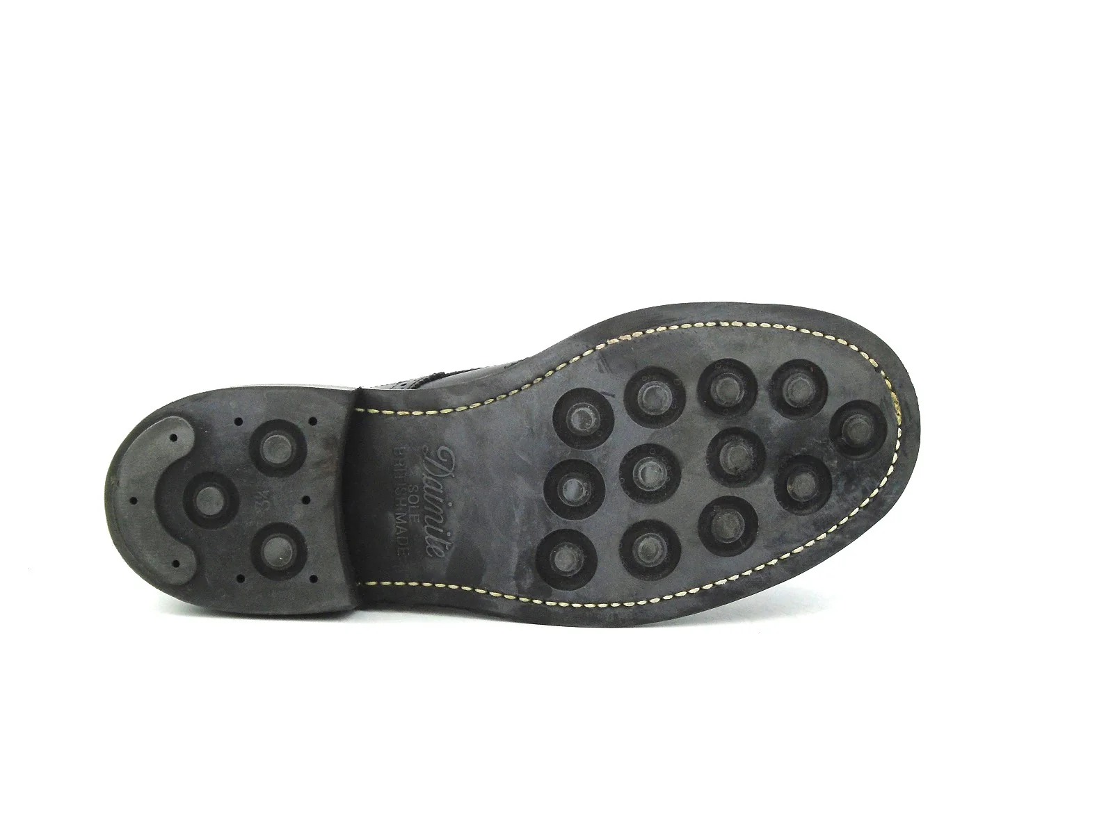 Worn Stephy Brogue Boots - Black Box Calf - Image 3